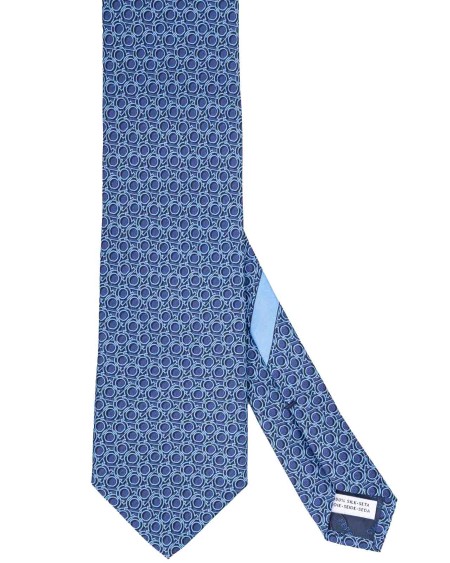 Shop SALVATORE FERRAGAMO  Cravatta: Salvatore Ferragamo cravatta in seta stampa Gancini.
Composizione: 100% seta.
Fabbricato in Italia.. 350878 761853-001
